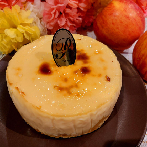 りんごのカスタードチーズケーキ(ドイツ風)
