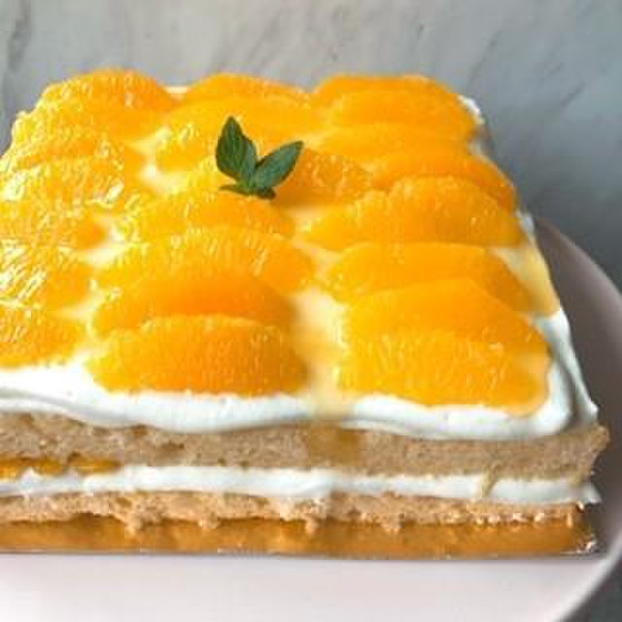 オレンジのショートケーキ