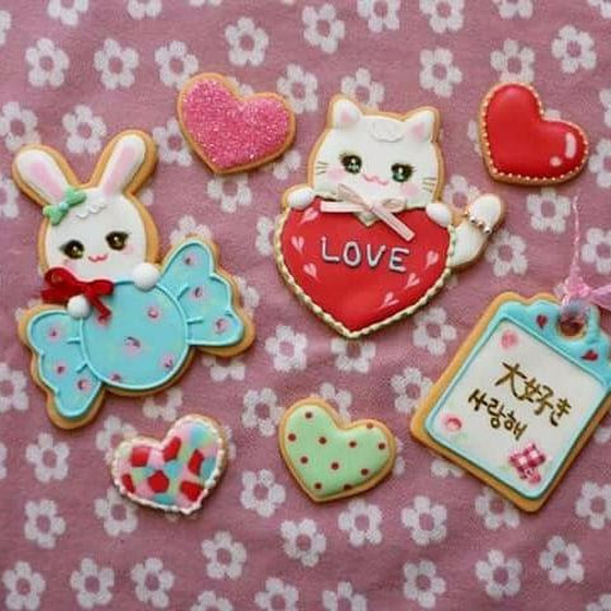 バレンタイン♡アイシングクッキー