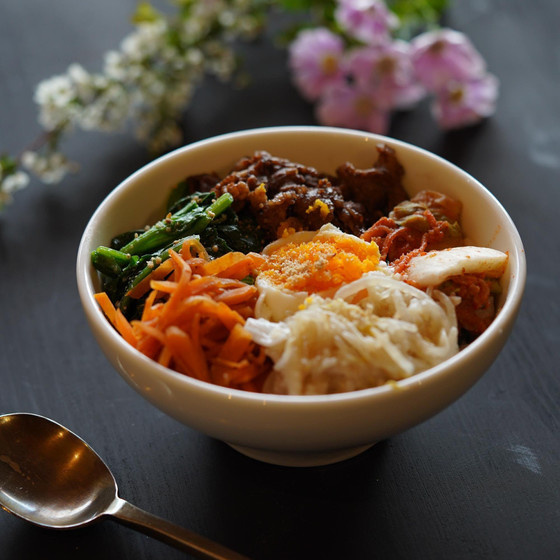 自家製甜麺醤とコチュジャンを使ってビビンバを作ろう！