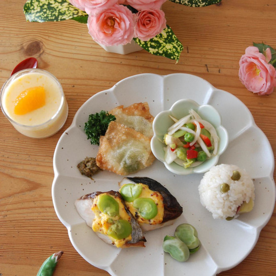 春の芽吹きを感じよう！手作り蕗みそとお豆と魚のお弁当　