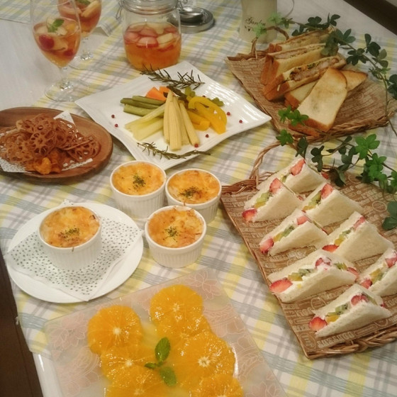 行楽弁当やホームパーティーに♪フルーツたっぷり美肌メニュー♪