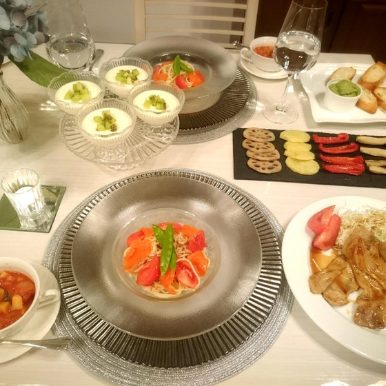 お土産付きタイアップレッスン＋イタリア料理でおもてなし
