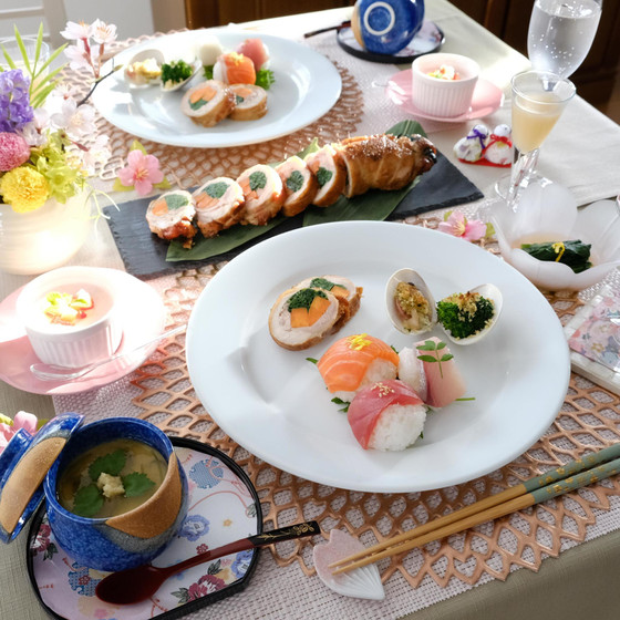 大人のひな祭り♡『鶏もも肉の野菜巻き』1本丸ごとお持ち帰り！