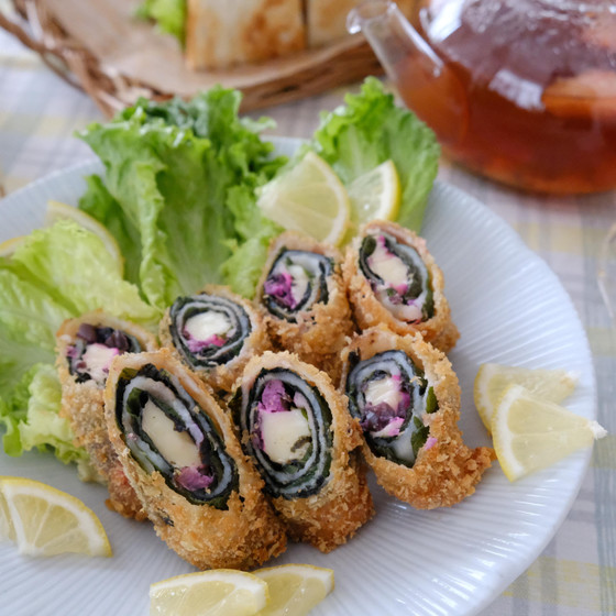 冷めても美味しい！豚バラの大葉チーズ揚げ