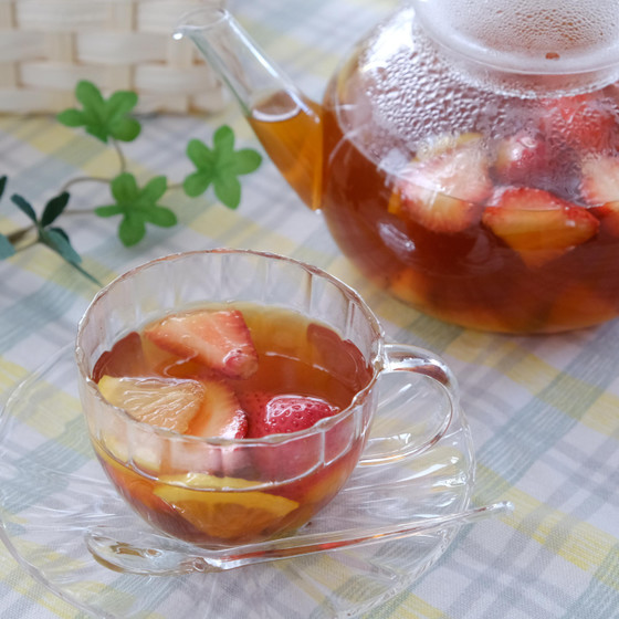 Fresh果物たっぷりのフルーツティー♡