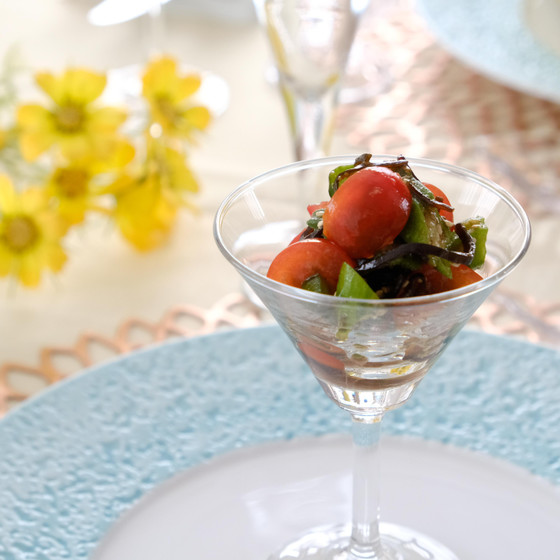 夏野菜の塩昆布サラダ