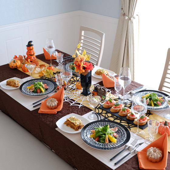 ハロウィンのテーブルで♪イタリア料理でおもてなし