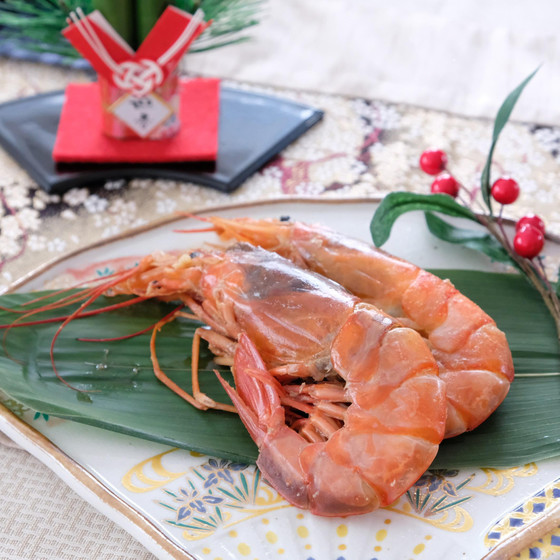 有頭海老のつや煮
