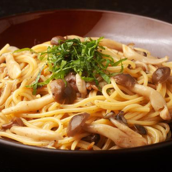 【超美味】キノコと塩昆布の和風パスタの作り方。