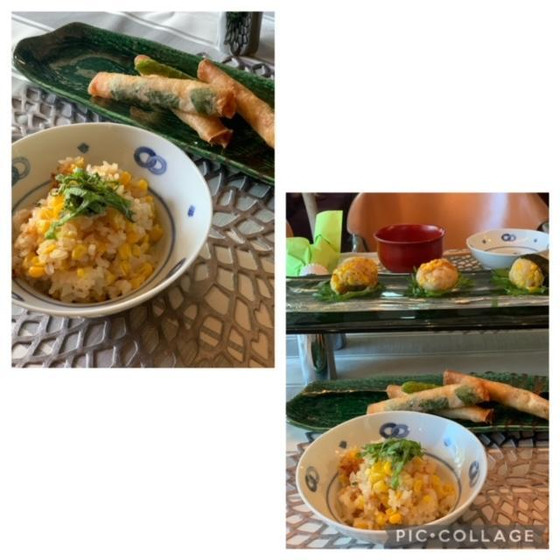 夏休み宿題にも役立ち⁈美味しくテーブルセッティングも少し有り