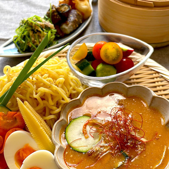 みんな大好き💛安心安全手作りの野菜たっぷり！自家製ベジポタつけ麺レッスン