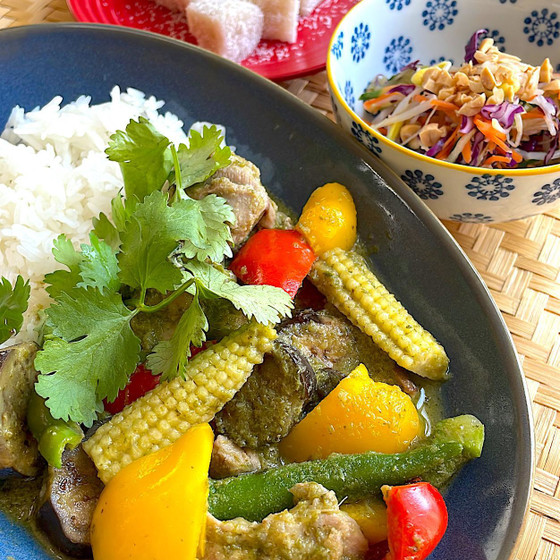 夏の特別レッスン！ペーストから作る絶品グリーンカレーレッスン