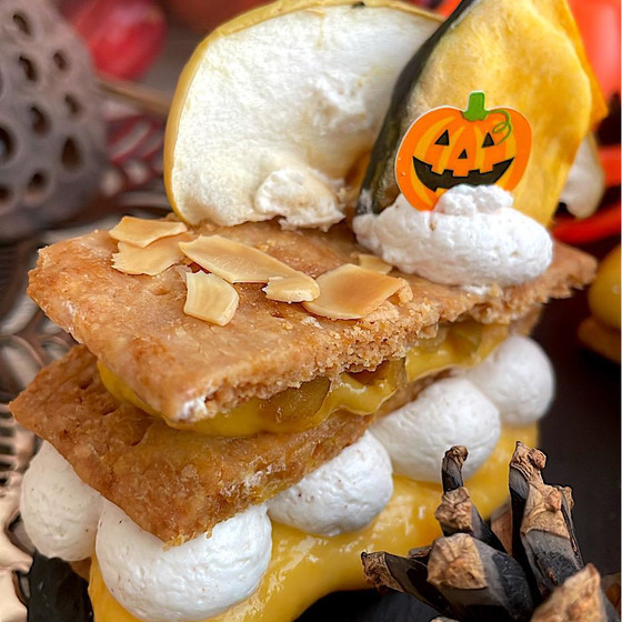 グルテンフリーで作るハロウィンミルフィーユ