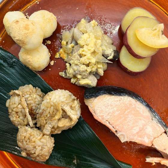 英語でJapanese food cooking♪　秋の一汁三菜