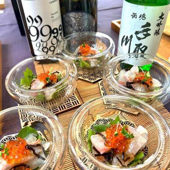 『梅雨を楽しむ和テーブルとモダン和食』