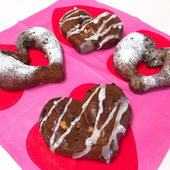 ハートチョコ4コ　バレンタイン特集♡