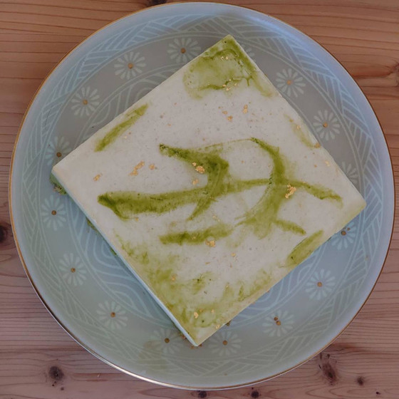 抹茶と白ゴマの和ケーキ