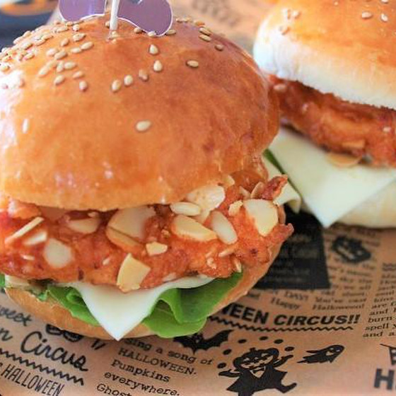 フライドチキンハンバーガー＆パストラミバーガー☆丸鶏の調理方法☆初心者様歓迎 どなた様も参加可