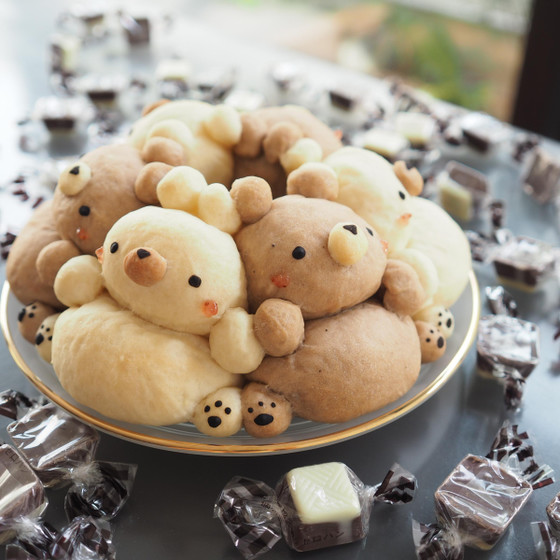 【春休み親子レッスン】くまのちぎりパン作り(試食はツナマヨオニオン)