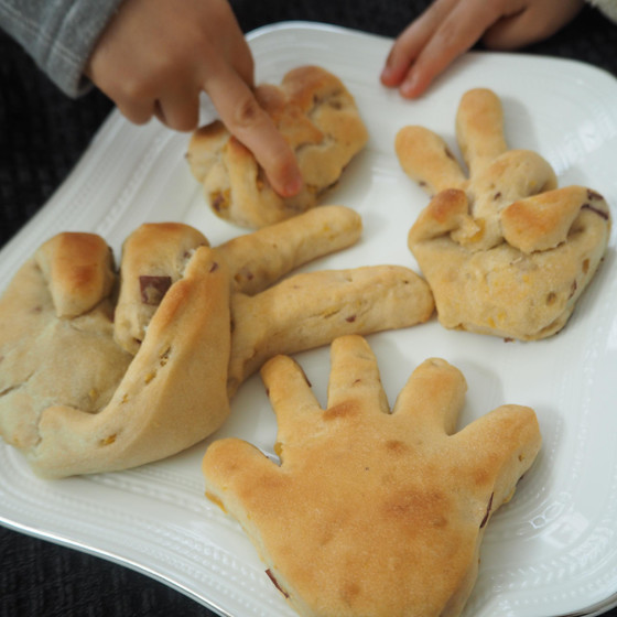 好きな形のパンを作ります