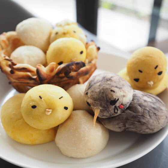 カラフルな生地