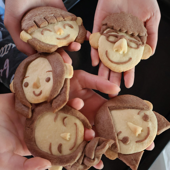 これくらいの大きさのクッキーです。