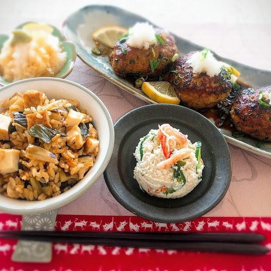 大豆のうま味たっぷり！豆腐ハンバーグ、厚揚げネギご飯～ほか