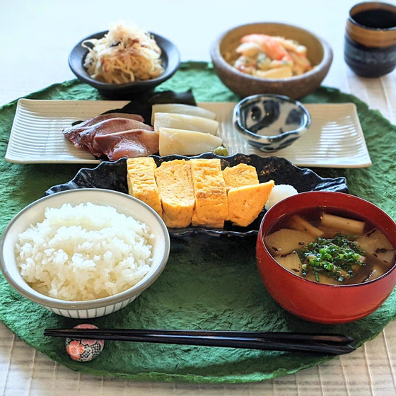 2月のレッスン『和風旅館の朝ごはん〜だし巻き卵ほか』