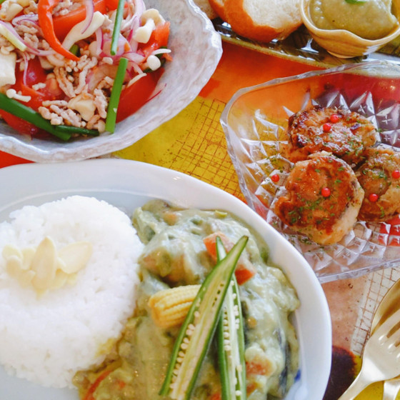 【8月のレッスン】エスニックが恋しい夏〜ココナッツカレーほか