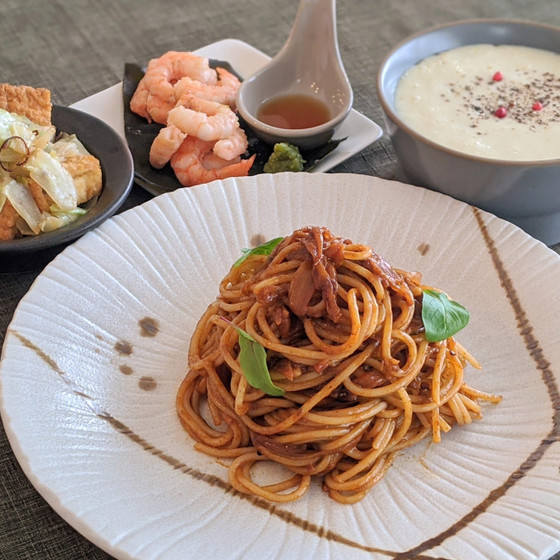 【11月】おうちレストラン〜クリームパスタ、豆乳ポタージほか