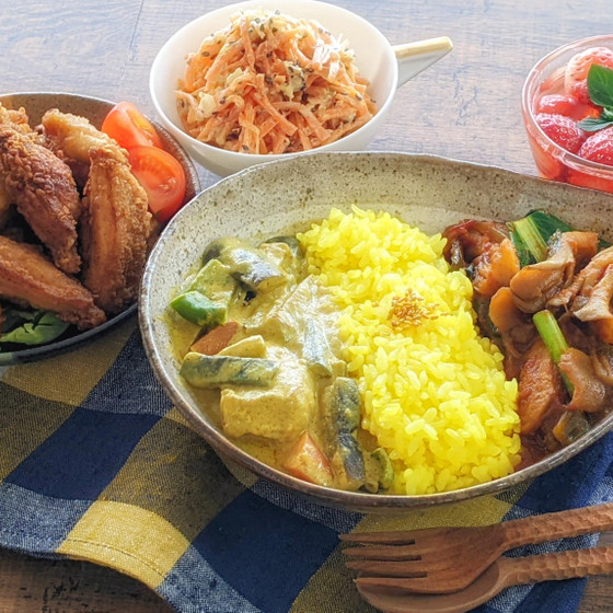 だしを知るとおいしい〜月替りレッスン〈3月 だし香る！あいがけカレー（2種類のカレー）〉
