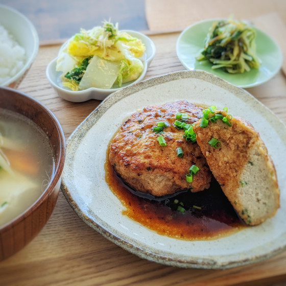 初めてのおだし〈1月〉 豆腐ハンバーグの和ごはん定食
