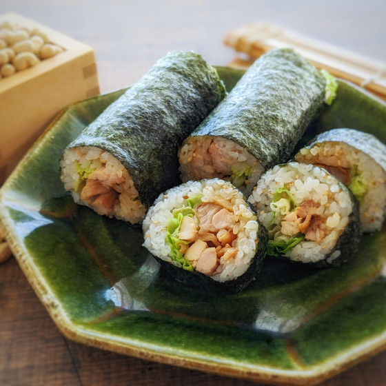 月替りレッスン〈1月〉照焼きチキンの恵方巻
