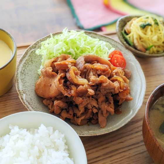 初めてのおだし〈3月〉 豚のしょうが焼きの和ごはん定食