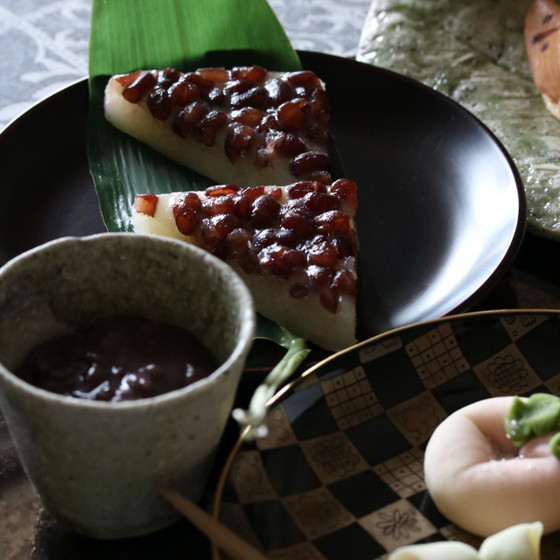 和菓子（水無月、どら焼き、練り切りなど数種類）