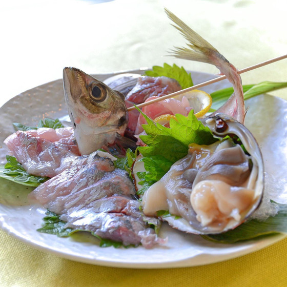 鯵のお造り