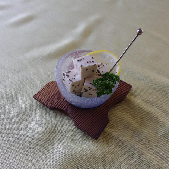塩豆腐のクリームチーズ風
