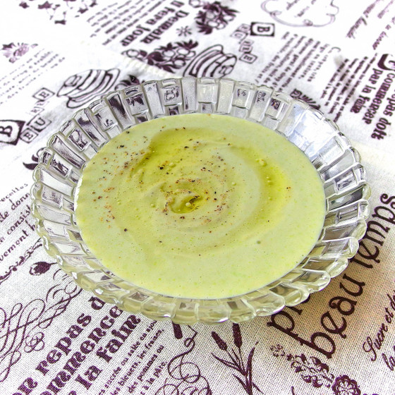 簡単すぎてごめんなさい、枝豆ビシソワーズ