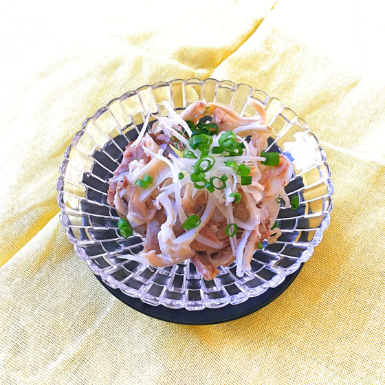 豚のど軟骨葱ポン酢