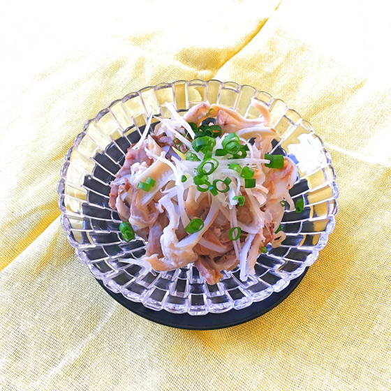 豚のど軟骨葱ポン酢