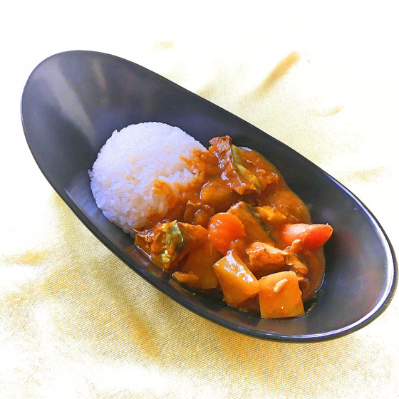 生鯖と生姜のゴロゴロカレー