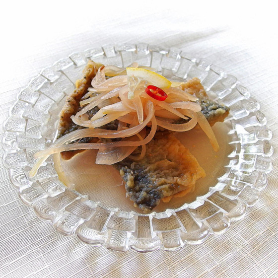 青魚のエスカベッシュ