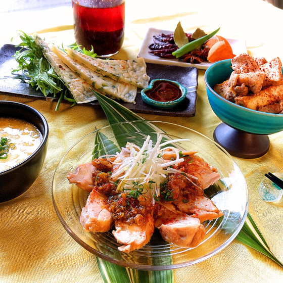 風味豊かなラー油を作ろう！旨辛よだれ鶏 他、ラー油の料理色々