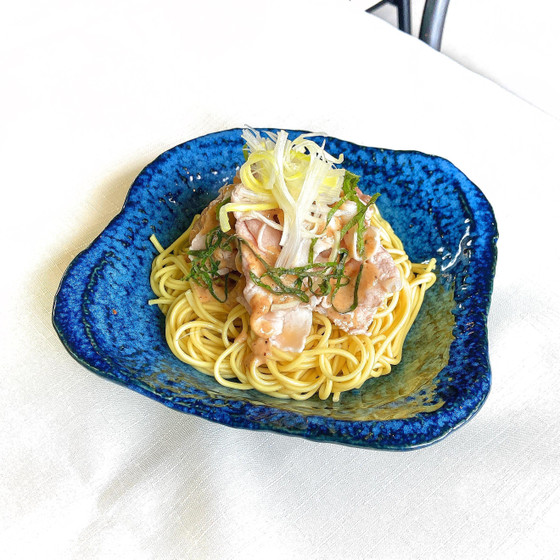 コクの豆乳胡麻だれの豚しゃぶ冷やし中華