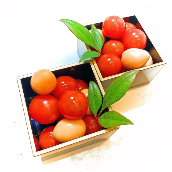 プチトマトとウズラ卵の漬物