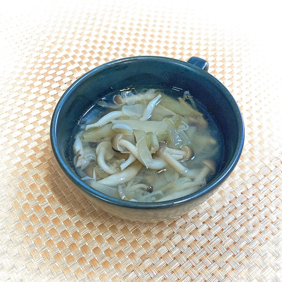 搾菜と葱のスープ