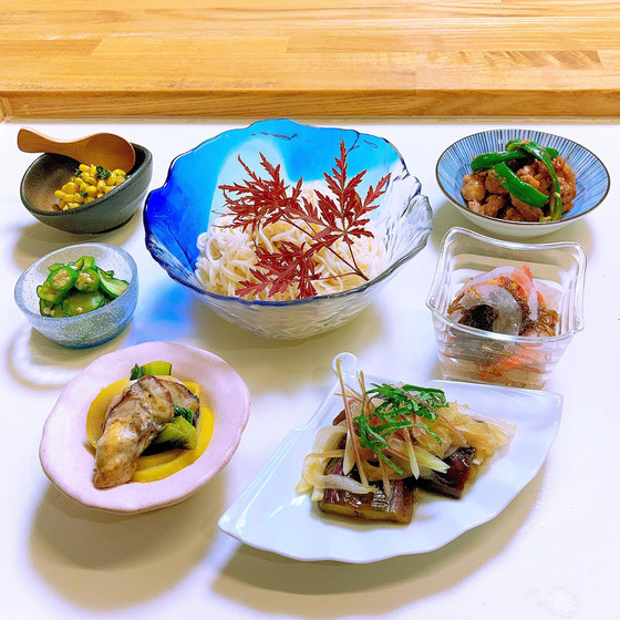 夏野菜作り置き小鉢あれこれ、自慢の6品はそうめんと相性バツグン！