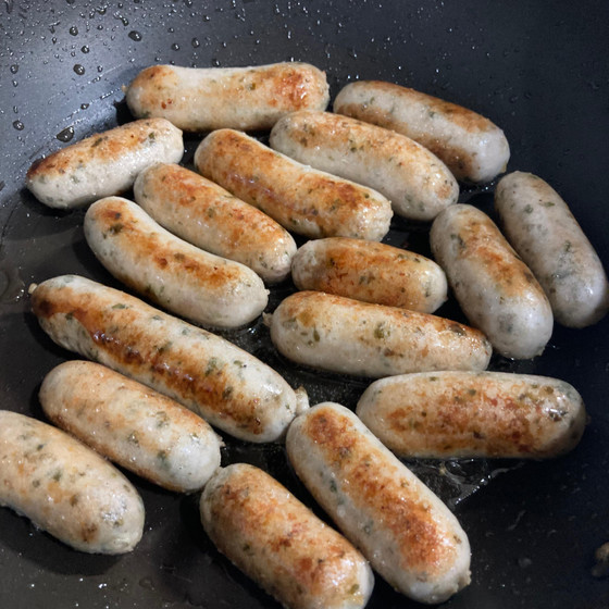 コロコロ焼いているところ