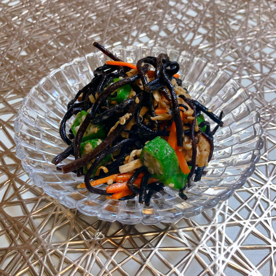 ひじきとささみのオイスターソースサラダ